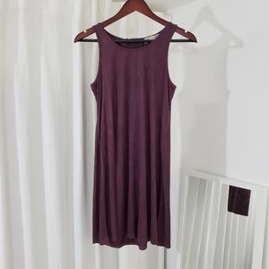 Pink Republic Sleeveless Mini Dress in Maroon Red “Suede” Junior's Size XL